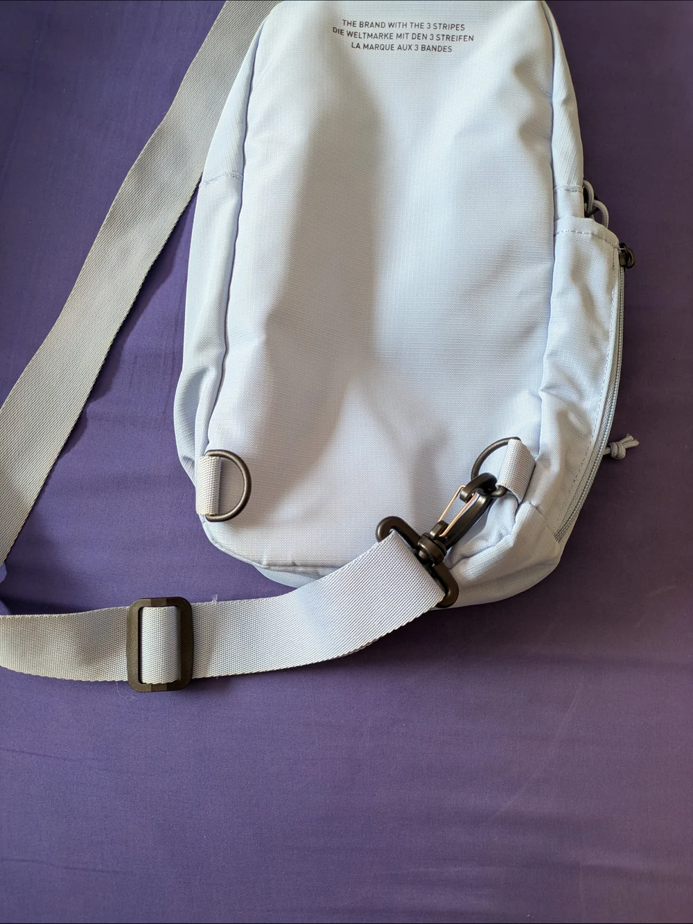 Adidas Men’s Solid Light Blue Mini Backpack Sling